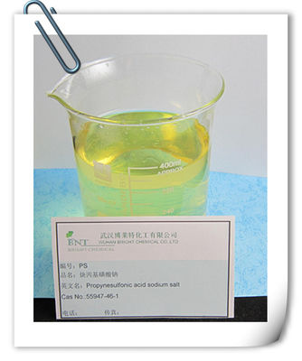 PS ((โปรไพเนสซัลโฟเนตของนาเดียม) / CAS No. 55947-46-1 เครื่องทําความสดใสสําหรับการเคลือบไนเคิล 25% น้ําเหลว