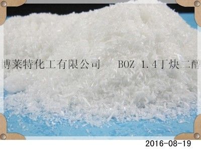 เครื่องทําความสว่างจากการเคลือบไนเคิลประเภทพื้นฐาน BOZ ((2-Butyne-1,4-Diol) Cas 110-65-6 คริสตัลสีขาว